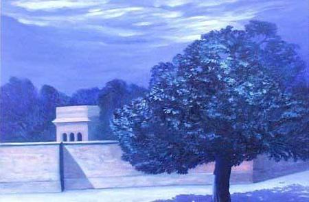 Anita Ree Mango tree by moonlight Germany oil painting art